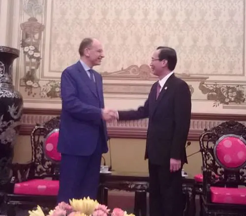 Nguyên Thủ tướng Italia đến thăm TPHCM