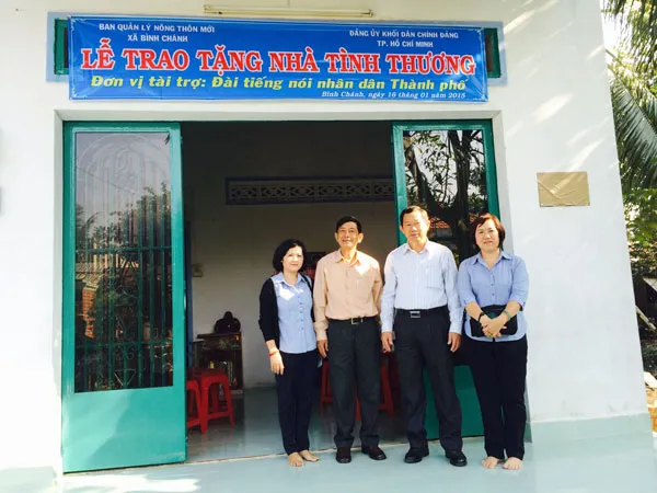 Trao tặng 10 căn nhà tình thương tại xã Bình Chánh