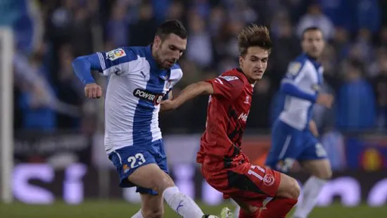 Espanyol hạ gục Sevilla tại tứ kết lượt đi cúp Nhà vua