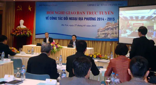 Hội nghị trực tuyến công tác đối ngoại địa phương