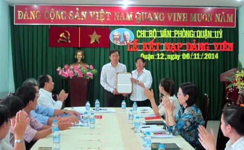 Năm 2014, quận 12 đã kết nạp được 266 đảng viên mới