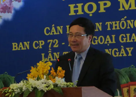Phó Thủ tướng Phạm Bình Minh chúc Tết cán bộ ngoại giao đã nghỉ hưu