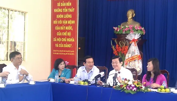 TPHCM: Chủ tịch nước thăm và chúc Tết tại Củ Chi