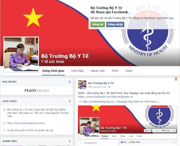 Có thể liên hệ trực tiếp với Bộ trưởng Bộ Y tế qua Facebook