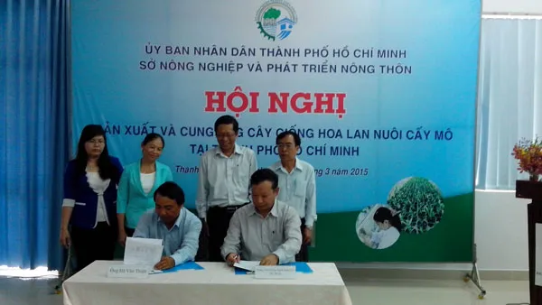 Hội nghị sản xuất và cung ứng cây giống hoa lan nuôi cấy mô tại TP HCM.