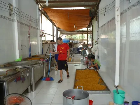 Bình Chánh xử lý cơ sở chế biến, kinh doanh chà bông gà trái phép