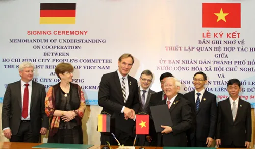TP.HCM ký kết hợp tác với TP Leipzig, Đức        