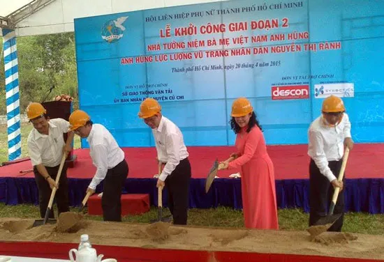 Khởi công giai đoạn 2 công trình Nhà tưởng niệm Mẹ VNAH ở Củ Chi