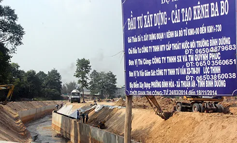 Khánh thành công trình xây dựng, cải tạo kênh Ba Bò