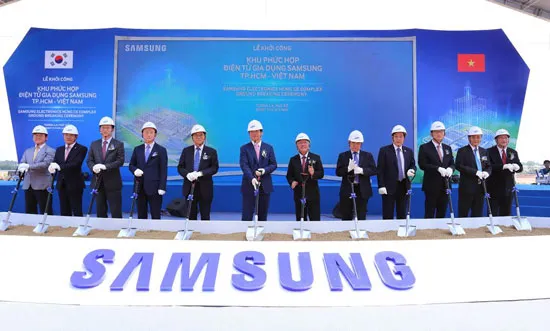 Samsung khởi công dự án 1,4 tỷ USD ở Khu công nghệ cao TPHCM