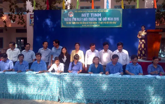 Nông dân TPHCM hưởng ứng Ngày môi trường thế giới năm 2015