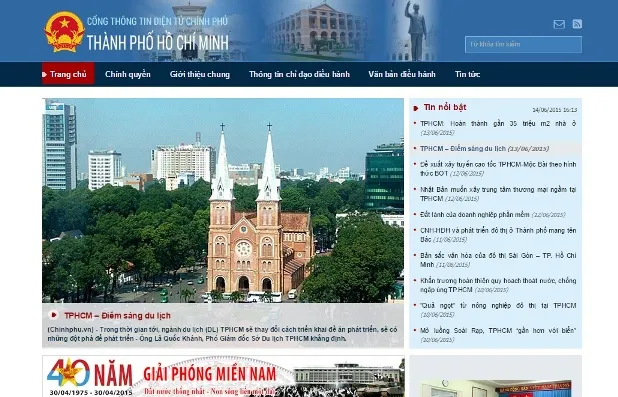 Lễ ra mắt trang thông tin điện tử TPHCM trên cổng Thông tin điện tử Chính phủ