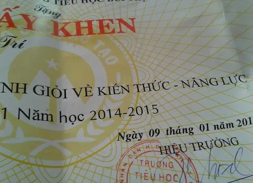 Cần khen thưởng học sinh tiểu học đúng với thực chất