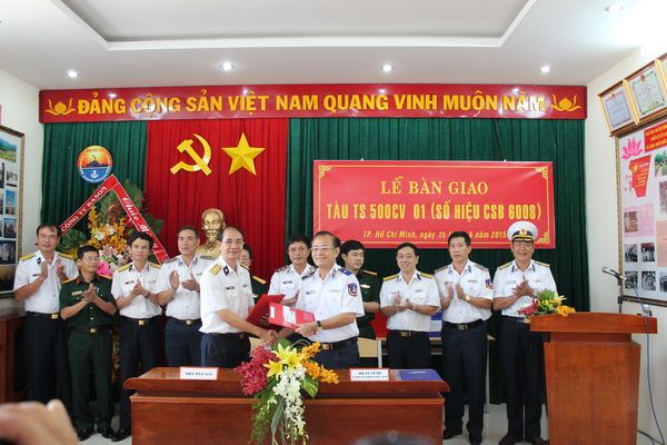 Bộ tư lệnh Cảnh sát biển nhận bàn giao tàu TS 500CV 