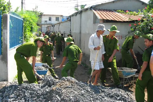 Tuổi trẻ Công an xung kích vì nhân dân phục vụ