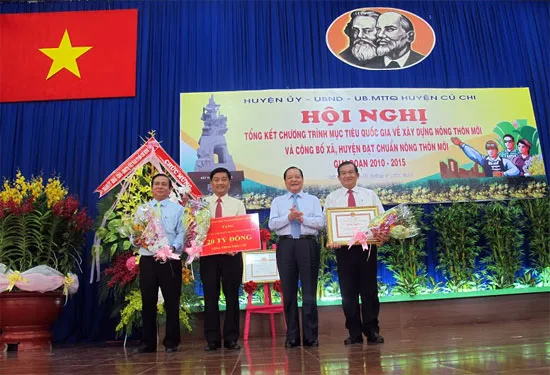 Đạt chuẩn nông thôn mới, Củ Chi thu nhập đầu người 40 triệu đồng/năm