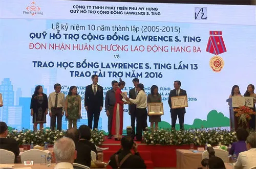 Quỹ Lawrence S.Ting trao tặng học bổng, tài trợ năm 2016 hơn 8,4 tỷ đồng