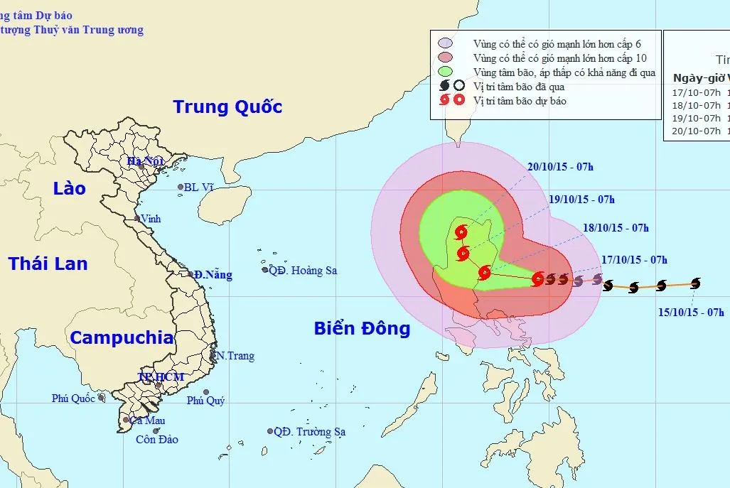 Điểm tin 24 giờ - 17/10/2015: Bão Koppu giật cấp 17 gây thời tiết xấu trên biển Đông 