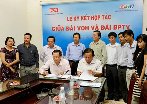 Ký kết hợp tác giữa Đài VOH và Đài BPTV