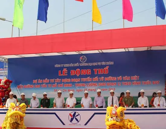 Khởi công đường nối đại lộ Võ Văn Kiệt với cao tốc TPHCM - Trung Lương