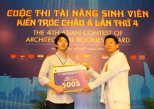 Thí sinh Nhật Bản đạt giải nhất cuộc thi Sinh viên kiến trúc Châu Á