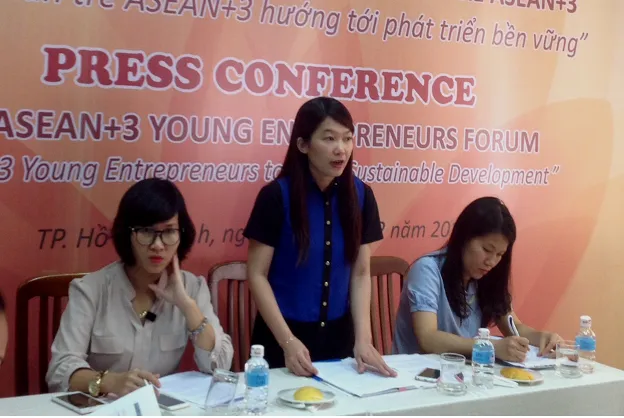 Họp báo về các nội dung trọng tâm của diễn đàn Doanh nhân trẻ ASEAN + 3 tại TPHCM