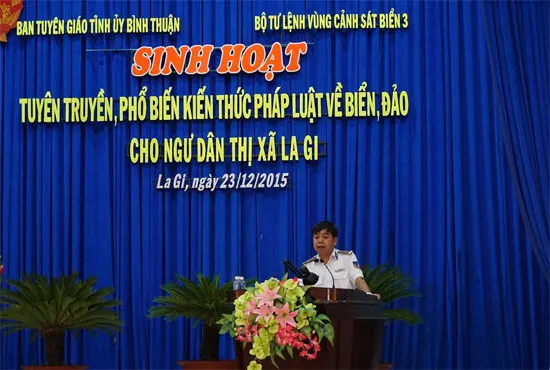 Truyên truyền pháp luật về biển tại Lagi -Bình Thuận