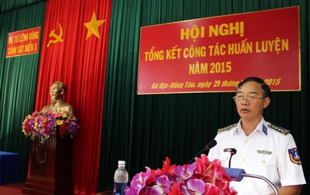 Bộ Tư lệnh Vùng Cảnh sát biển 3 tổ chức Hội nghị Tổng kết nhiệm vụ Huấn luyện năm  2015