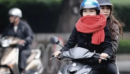 Không khí lạnh tiếp tục di chuyển xuống phía Nam