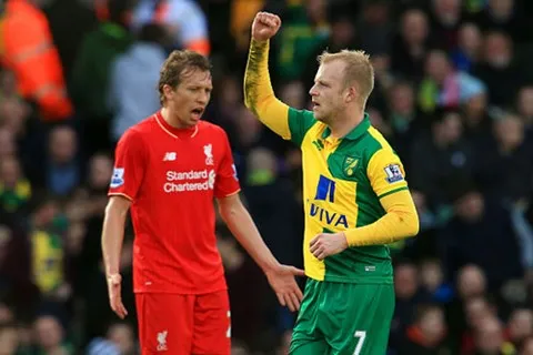 Norwich City 4-5 Liverpool (Vòng 23 Ngoại hạng Anh 2015/16)