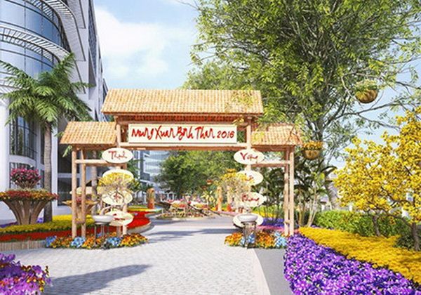 Ngắm cây me trên 150 tuổi và cây dừa 15 đọt ở Hội hoa Xuân Phú Mỹ Hưng 2016