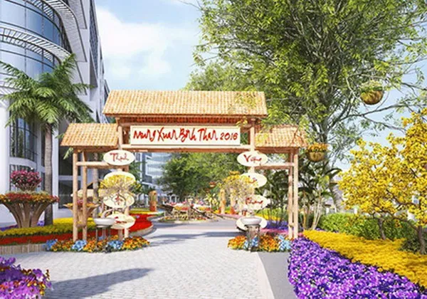Ngắm cây me trên 150 tuổi và cây dừa 15 đọt ở Hội hoa Xuân Phú Mỹ Hưng 2016