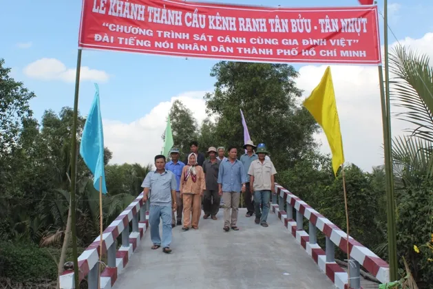 VOH khánh thành cầu Kênh Ranh nối xã Tân Nhựt, Bình Chánh và xã Tân Bửu, Bến Lức