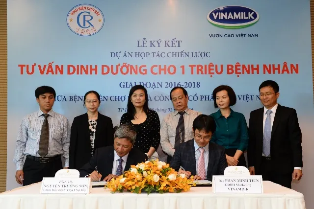 Vinamilk sẽ tư vấn dinh dưỡng cho 1 triệu bệnh nhân từ năm 2016-2018