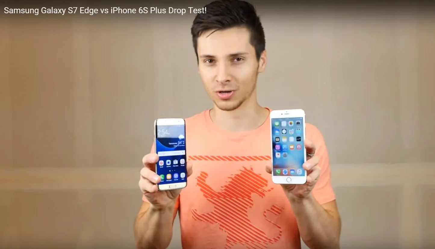 Đọ độ bền của IPhone 6S Plus và Samsung S7 Edge