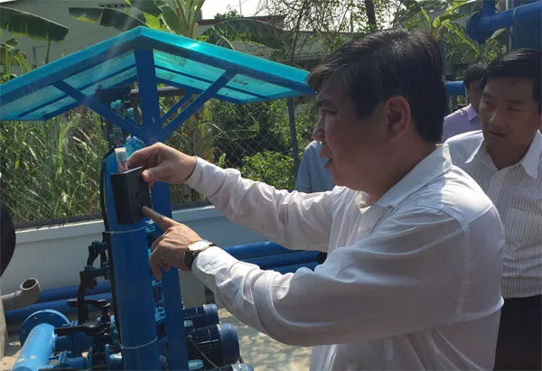 Đẩy nhanh việc cung cấp nước sạch cho người dân Củ Chi