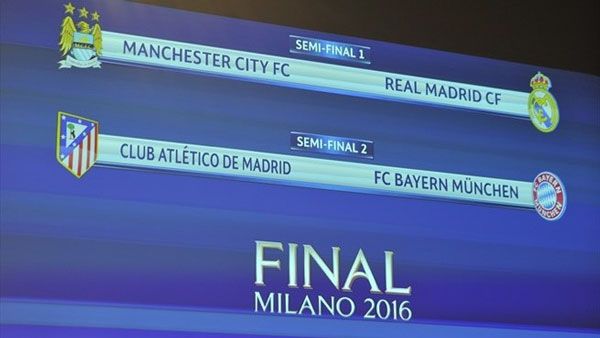 Bán kết Champions League: Man City đụng độ Real Madrid - Atletico gặp Munich