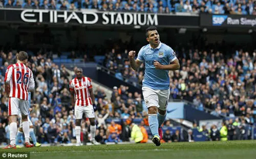 Kết quả bóng đá  ngày 23/4: Man City đè bẹp Stoke City 4 – 0