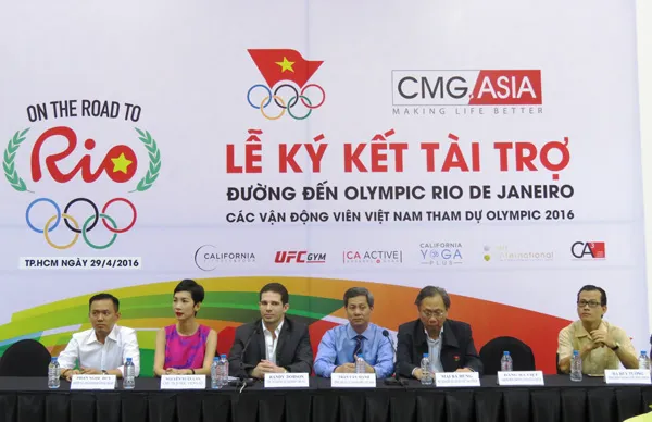 CMG.ASIA tài trợ 1 tỷ đồng hỗ trợ các VĐV tham dự Olympic
