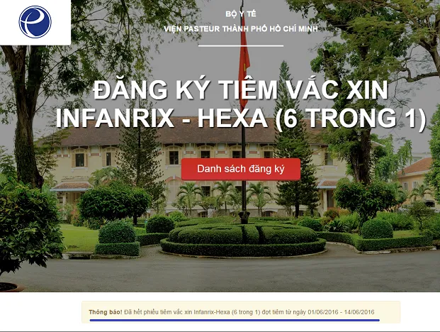 Bảy phút, đăng ký hết 1.000 liều vắc xin 6 trong 1