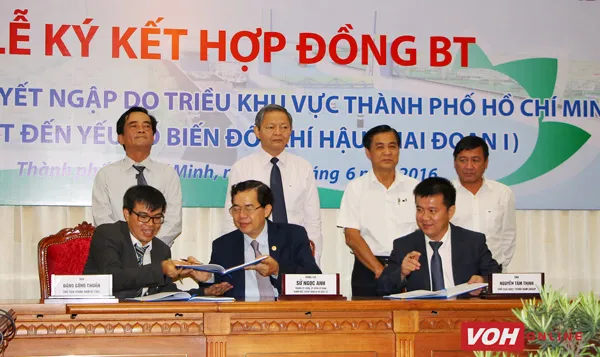 TPHCM: Ký hợp đồng BT dự án chống ngập gần 10.000 tỷ đồng