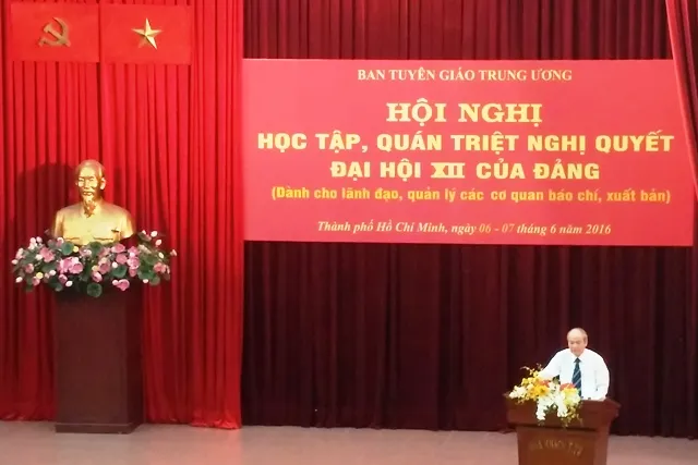 250 đại biểu các tỉnh, thành phía Nam tham dự hội nghị “Học tập, quán triệt nghị quyết Đại hội XII của Đảng”