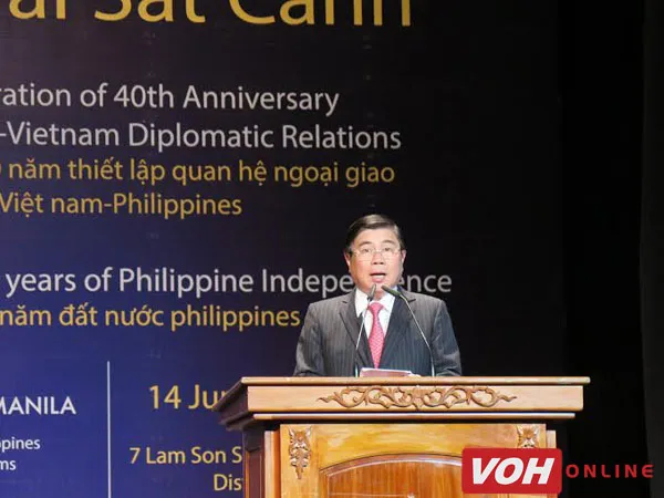 Lãnh đạo TPHCM dự lễ kỷ niệm Quốc khánh Philipines