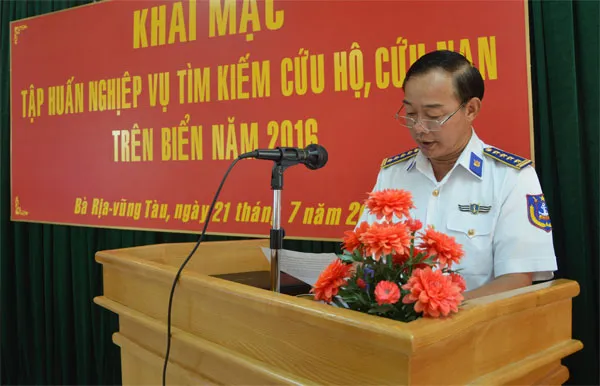 BTL Vùng CSB 3 tập huấn tìm kiếm cứu nạn