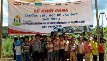 Sát cánh cùng Gia đình Việt VOH vận động xây trường ở Đắk Nông 