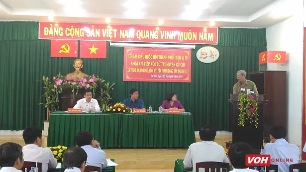 Đại biểu Quốc hội khóa XIV đơn vị số 9 tiếp xúc cử tri Huyện Củ Chi