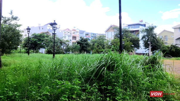 Hoang hóa một công viên ở quận Bình Tân