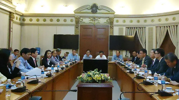 Chủ tịch UBND TP Nguyễn Thành Phong tiếp đoàn đại biểu Tập đoàn GS