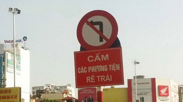 Từ 1/11: Được phép quay đầu ở biển cấm rẽ trái