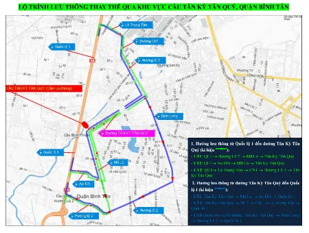 Cấm lưu thông qua cầu Tân Kỳ Tân Quý, quận Bình Tân